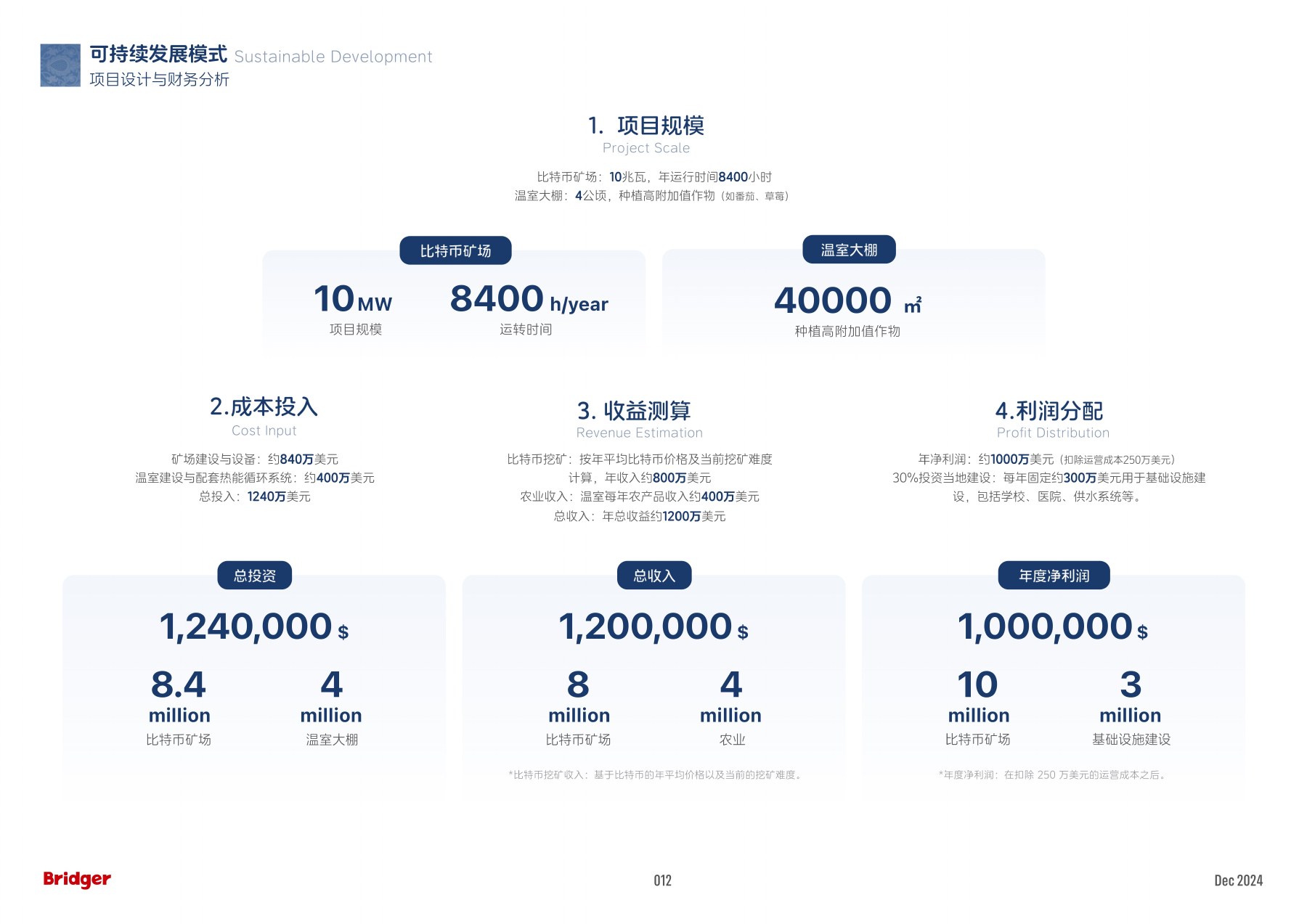 10MW 算力设施与四万平方米温室的参考模型